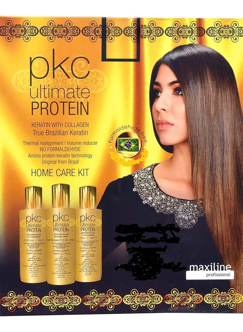 بي كي سي مجموعة العناية المنزلية بالبروتين من PKC - الكيراتين البرازيلي مع الكولاجين - Image 1